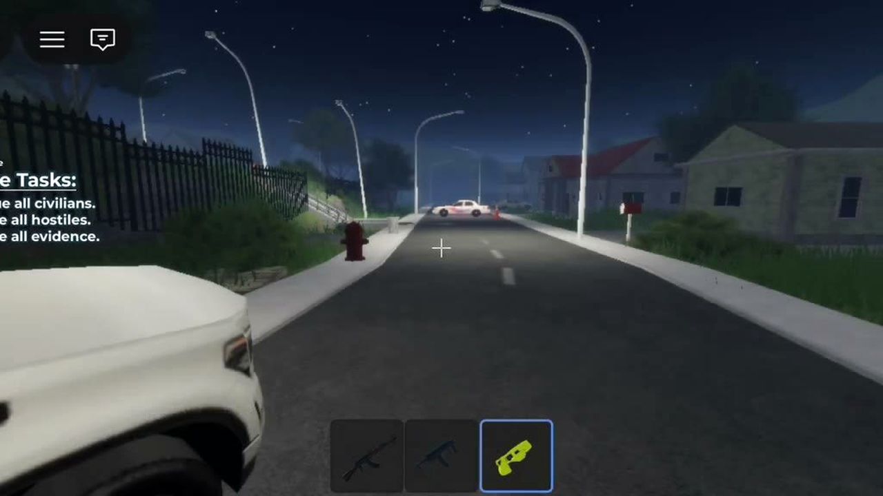 Officer in tactical vest during a night raid